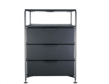 A chest of drawers with a metal frame Mobil, Kartell
