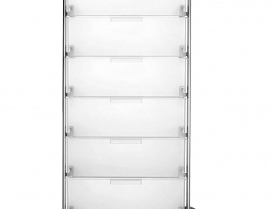 A chest of drawers with a metal frame Mobil, Kartell