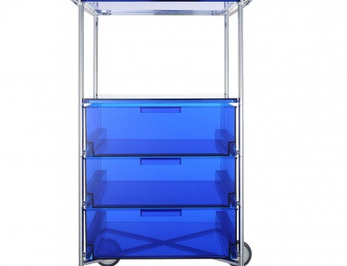 A chest of drawers with a metal frame Mobil, Kartell