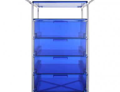 A chest of drawers with a metal frame Mobil, Kartell