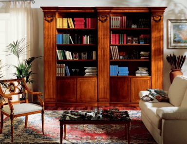 The bookcase is made of solid wood, Armando Rho