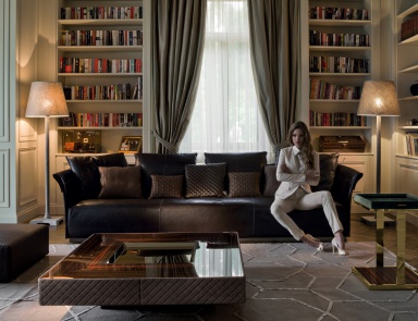 Three seater sofa Charme, Longhi