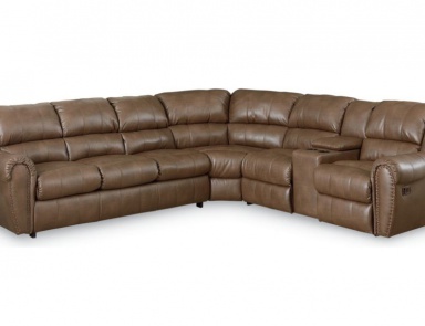 The Summerlin sofa has a recliner, Lane Furniture
