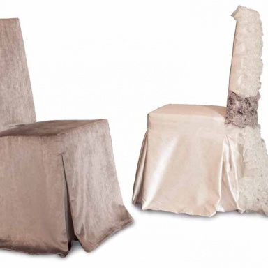 Chair fully upholstered with textiles Sophia