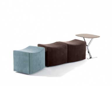 Pouf in fabric Tom, Longhi
