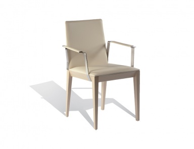 Chair with frame in natural wood Concetto, Past ...