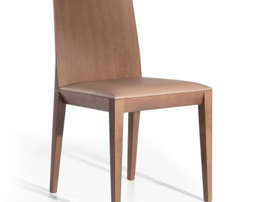 Chair with frame in natural wood Concetto, Past ...