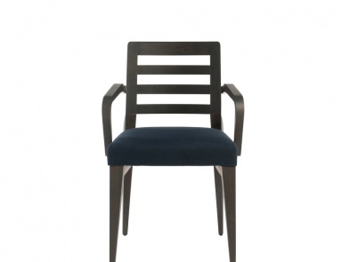 Chair with frame in natural wood Diva, Past ...