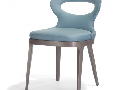 Chair with frame in natural wood Lotus, Past ...