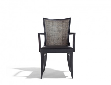 Chair with frame in natural wood Zaffiro, Past ...