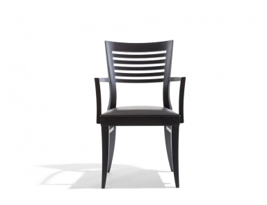 Chair with frame in natural wood Zaffiro, Past ...