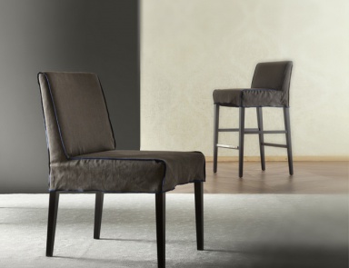 Chair with frame in natural wood TOUCH, Costantini Pietro