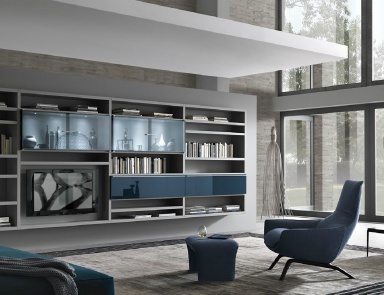 The rack is made of natural wood and glass Crossing Teka, MisuraEmme