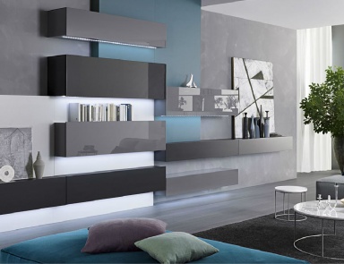 Rack mounted with closed niches Tao10, MisuraEmme