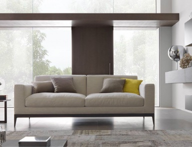 The double sofa in upholstery textiles Antibes, MisuraEmme