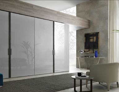 Wardrobe with oak veneer Revers, MisuraEmme