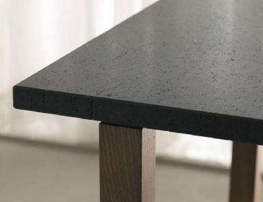 Square table frame made of solid oak Hill, MisuraEmme