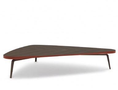 Coffee table on a frame of solid dark oak Gramercy, MisuraEmme