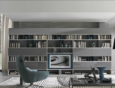 Modular system with metal boxes Urban, MisuraEmme