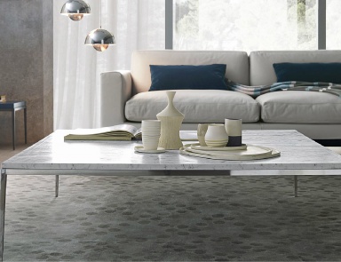 Coffee table with marble top Kessler, MisuraEmme