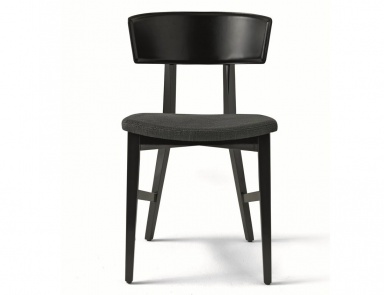Chair in solid wood lacquered Alina, MisuraEmme