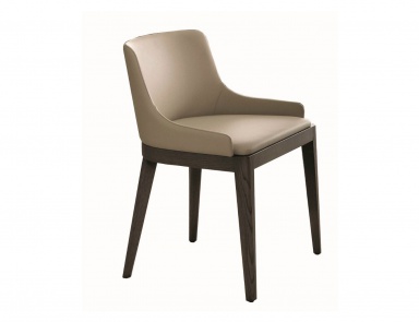 Chair with low backrest in soft padding, Cleo, MisuraEmme