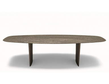 The dining table is rectangular with rounded edges Ala, MisuraEmme