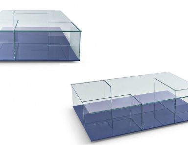Coffee table made of glass Piet, MisuraEmme
