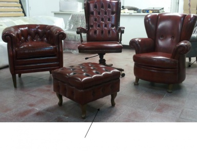 Pouf square shape Gegia, Poltromot