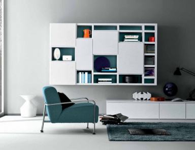 Modular system made from natural wood Fusion 04, MisuraEmme