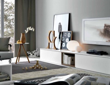 The modular system is finished with melamine Fusion 16, MisuraEmme