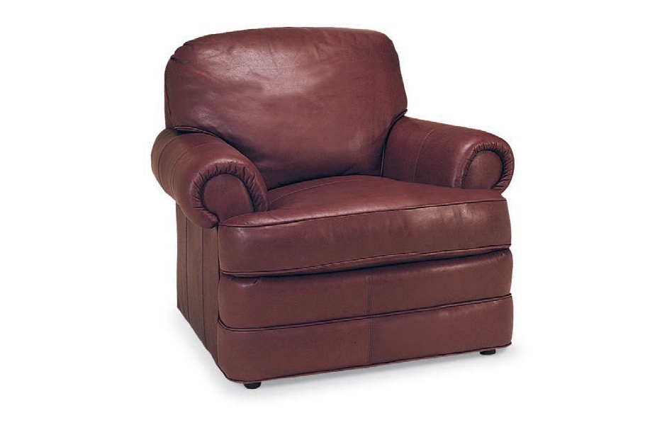 whittemore sherrill leather chair and ottoman