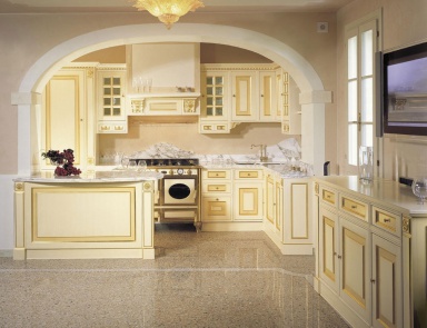 Set for kitchen with lacquer finish Royal Cadore