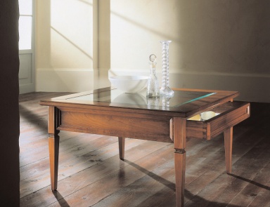Square table with drawer, Avenanti