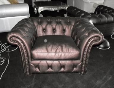 Armchair with a curved backrest and armrests Vladimir, Epoque