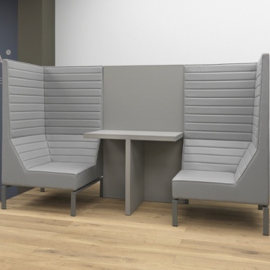 Set a chair with a small table Stripes