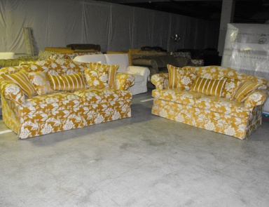 Sofa with a frame made of natural wood Degas, TreCi Salotti