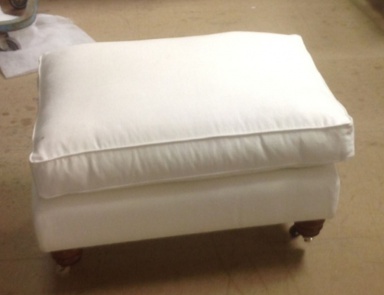 Lowndes square poof Stool, Duresta