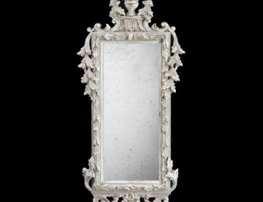 Mirror with frame, wooden frame, Spini
