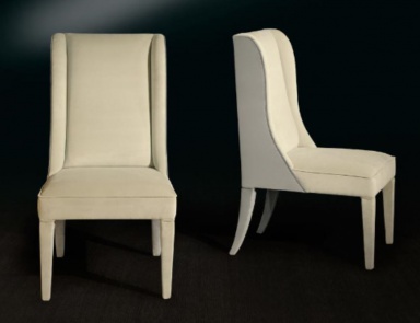 Chair in fabric in ivory, Casali
