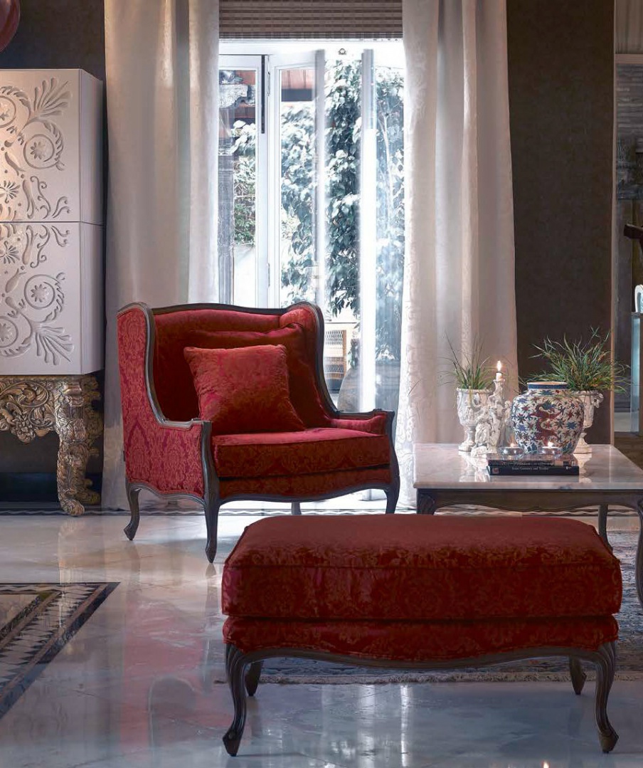 Chair of wood and textile Lancaster, Coleccion Alexandra - Luxury ...