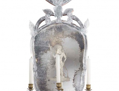 Mirror with chandelier, Arte Veneziana