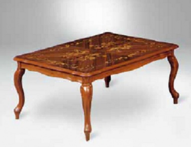 Coffee table of rectangular form on figured legs, CP Mobili