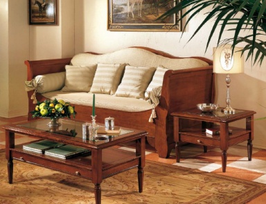 Coffee table rectangular shape made of solid wood, CP Mobili