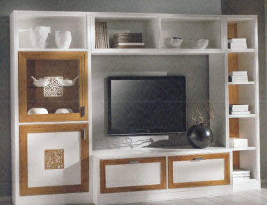 Rack for TV from laminated timber and solid, CP Mobili