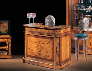 Breakfast bar on wooden frame X Carlo, Ezio Bellotti