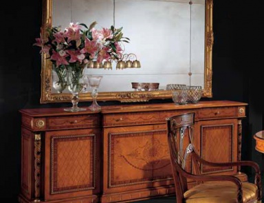 Rectangular mirror with Golden frame, Ezio Bellotti