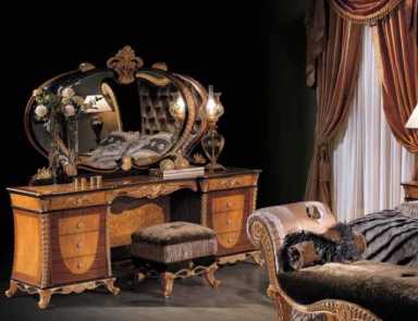 Dressing table on a frame of wood, Ezio Bellotti