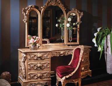 Dressing table on a frame of wood, Ezio Bellotti