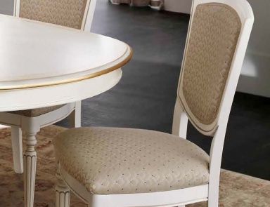 Chair with upholstered Vivaldi, Maronese
